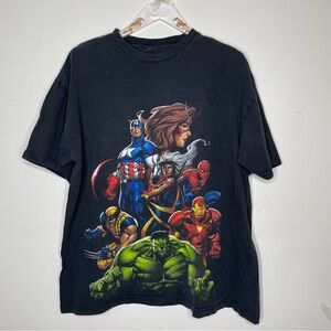 VINTAGE MARVEL SUPER HEROES GRAPHIC T SHIRT SZ L/XL